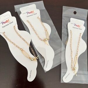 Ankle Gold Chain with Cross Pendant
Stainless Steel